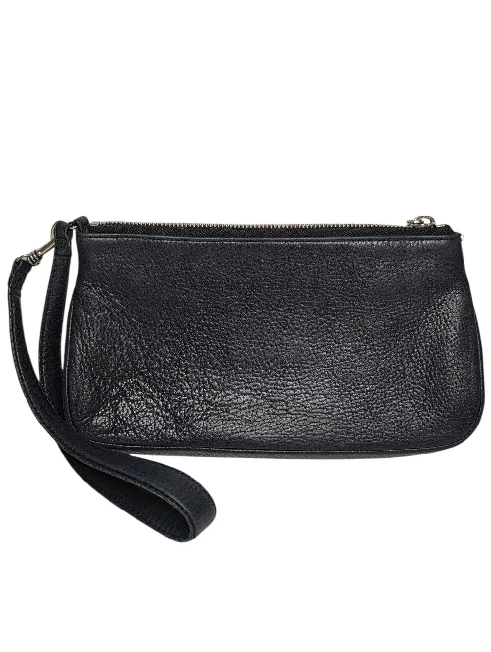 Etienne Aigner Wristlet Black Leather Mini Bag Clutch Designer Vintage Purses